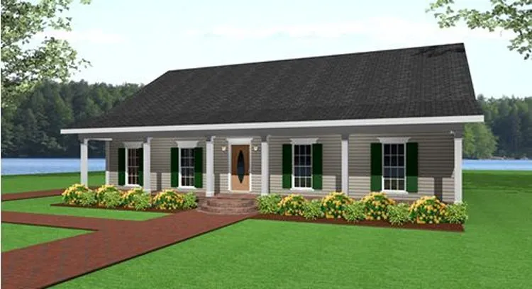 Full Rendering for House Plan #438941