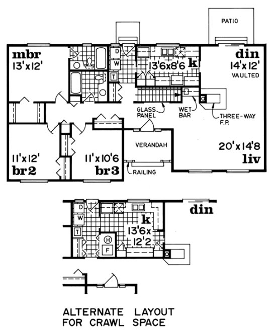 Main Floor Plan for House Plan #510863