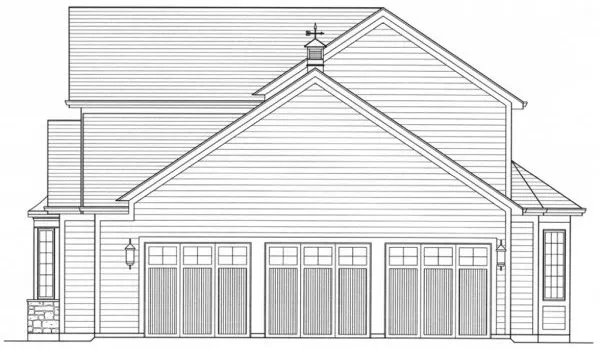 Right Elevation for House Plan #538522