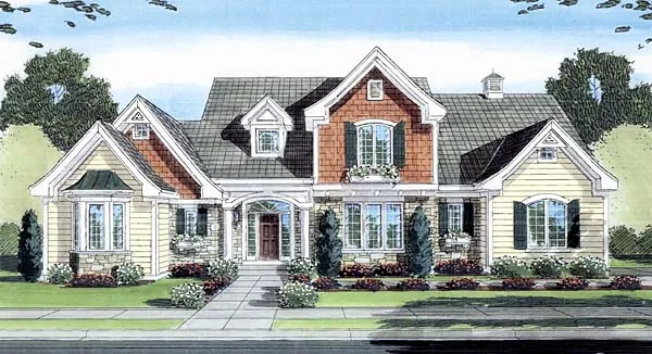 Full Rendering for House Plan #538522