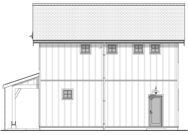 Right Elevation for House Plan #595301