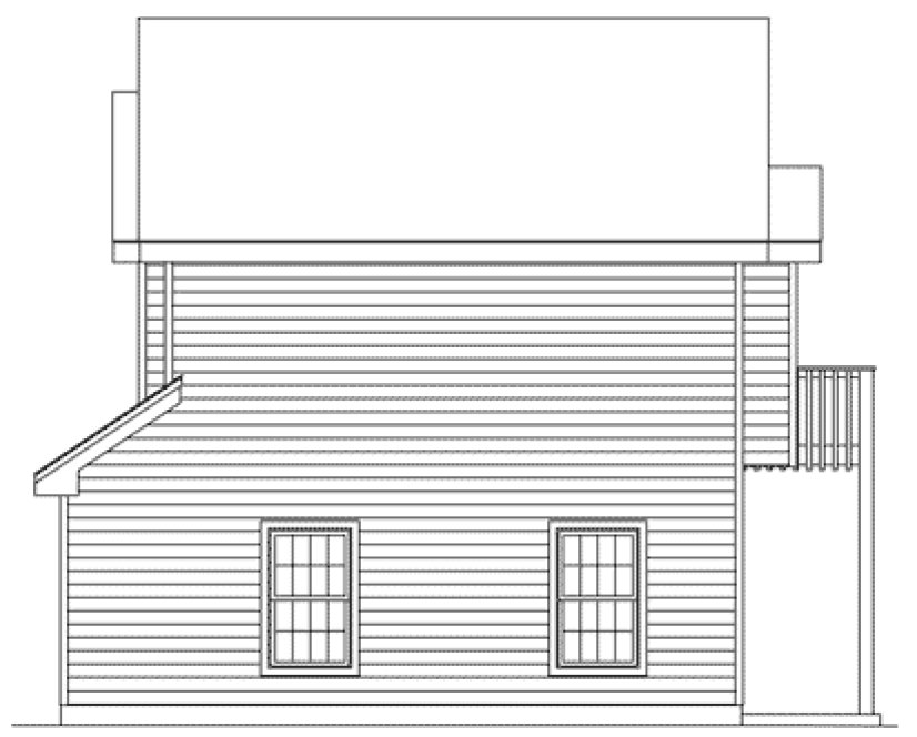 Right Elevation for House Plan #630826