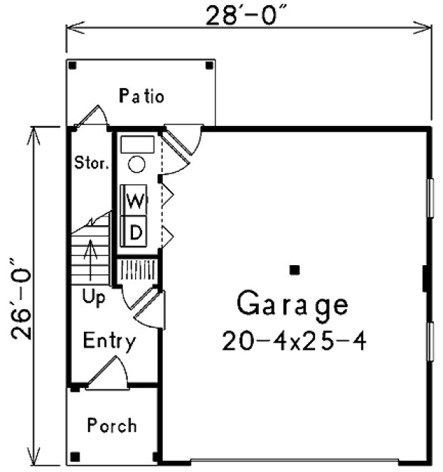 Main Floor Plan for House Plan #630826