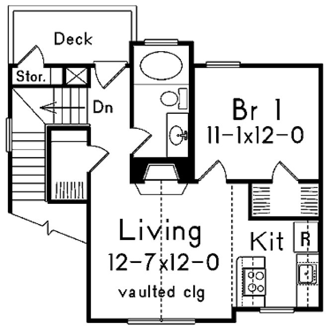 Second Floor Plan for House Plan #630826