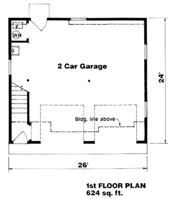 Second Floor Plan for House Plan #364211
