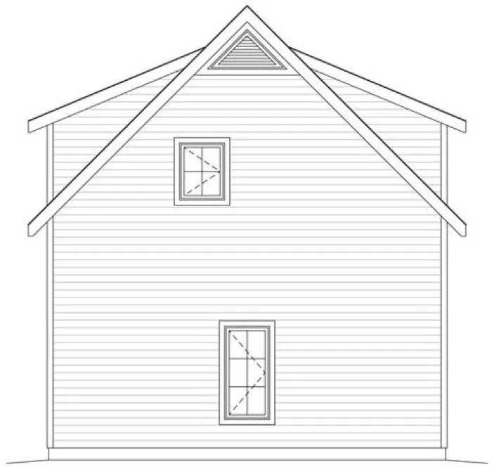 Right Elevation for House Plan #418411