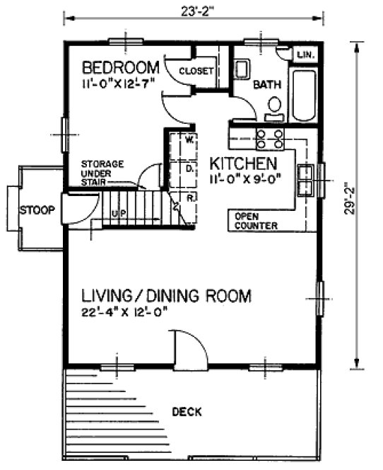 Main Floor Plan for House Plan #655301