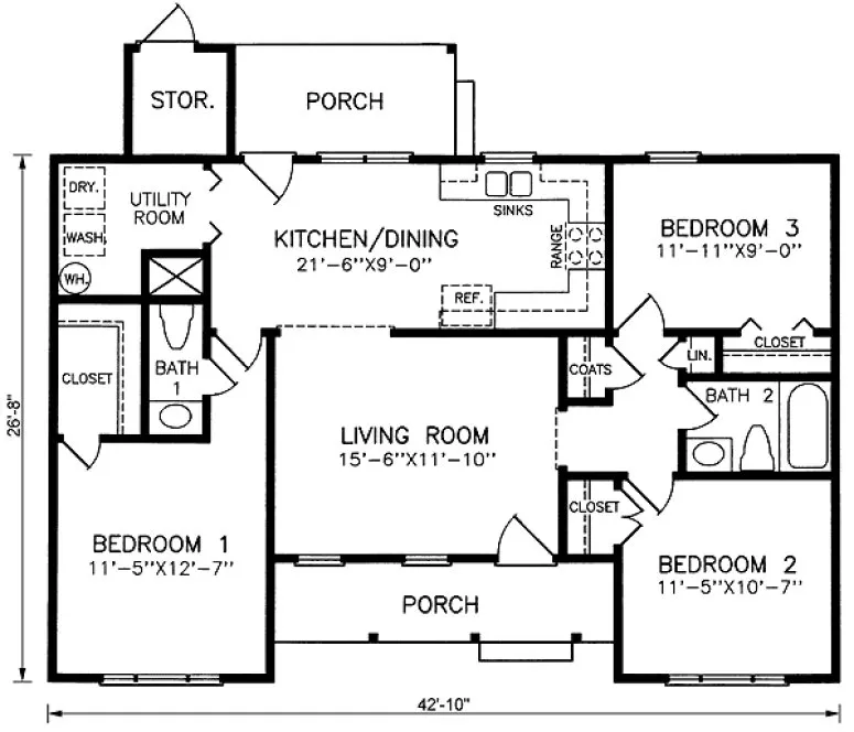 Main Floor Plan for House Plan #652011