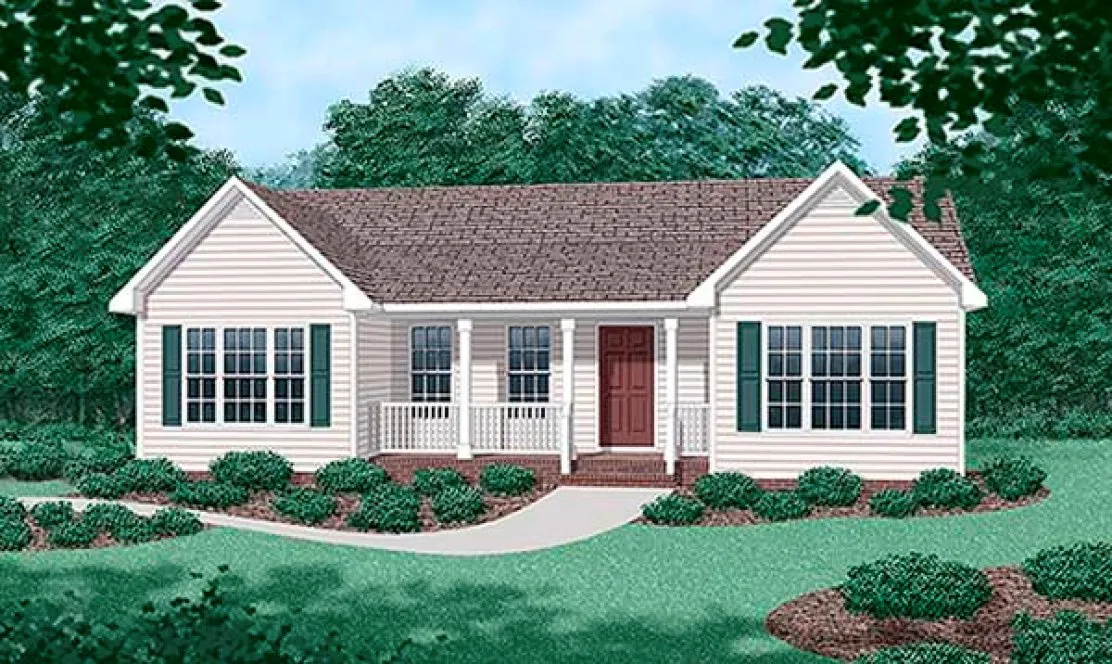 Full Rendering for House Plan #652011