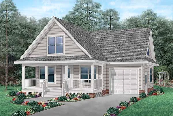 Full Rendering for House Plan #652721