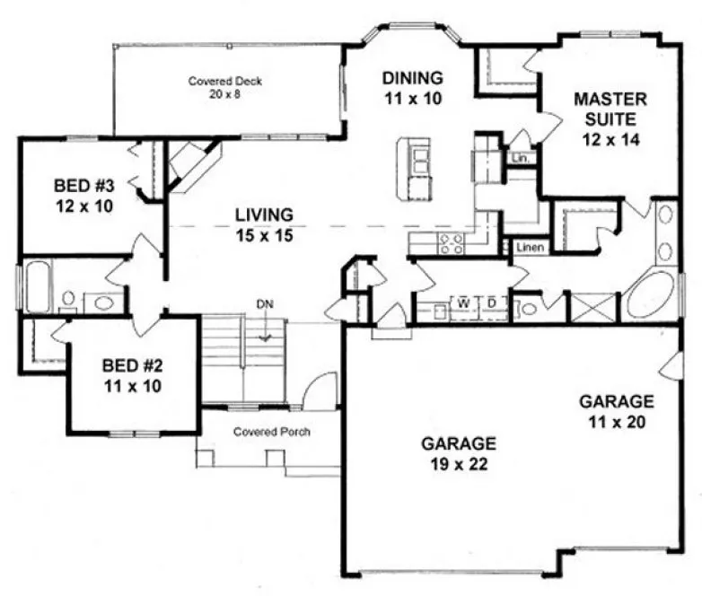 Main Floor Plan for House Plan #350641