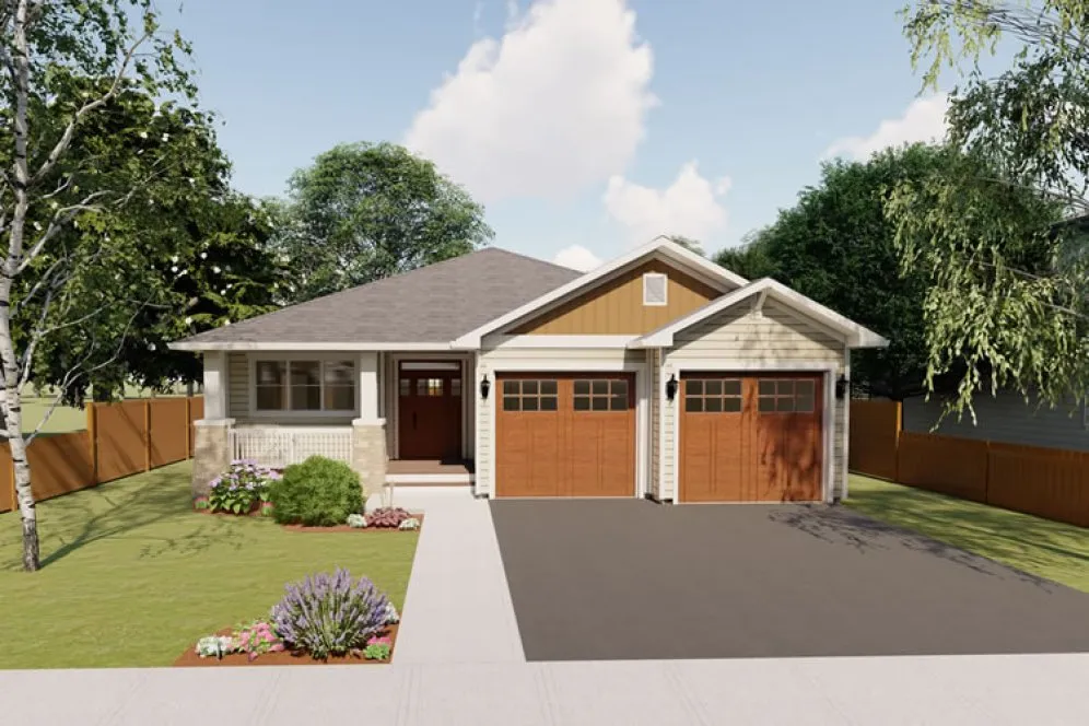 Full Rendering for House Plan #195390