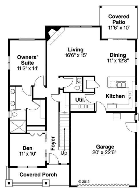 Main Floor Plan for House Plan #343671