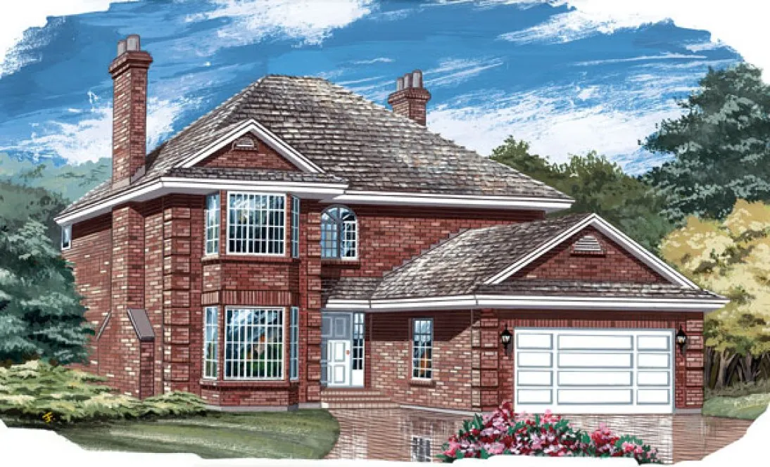 Full Rendering for House Plan #518652