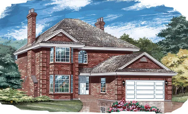 Full Rendering for House Plan #518652