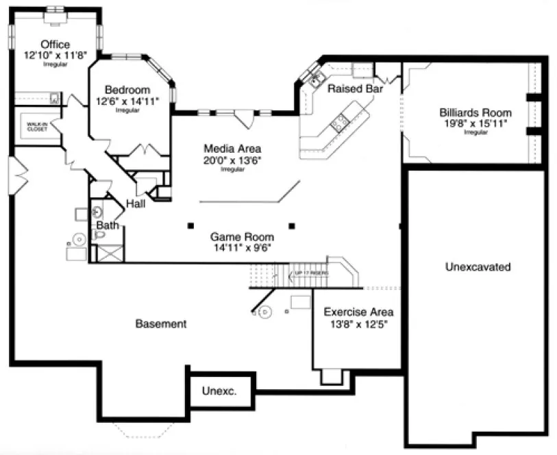 Basement Plan for House Plan #530753