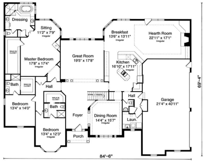 Main Floor Plan for House Plan #530753