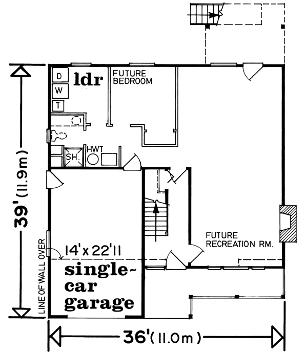 Basement Plan for House Plan #513991