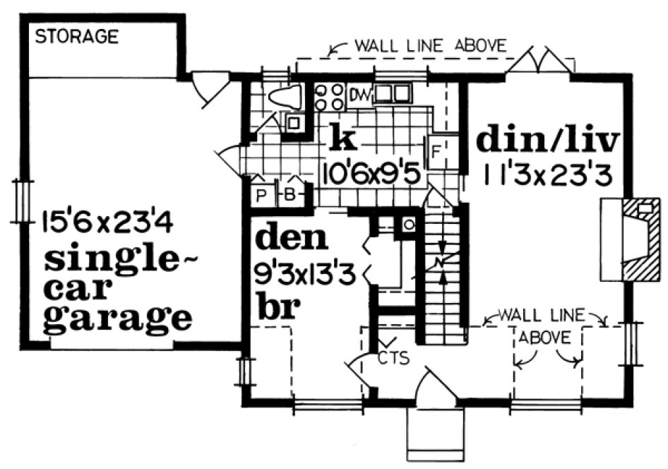 Main Floor Plan for House Plan #513421