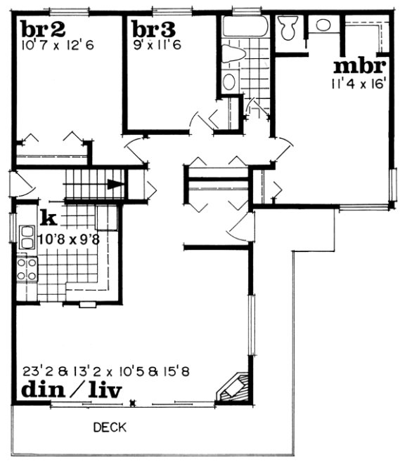 Main Floor Plan for House Plan #514421