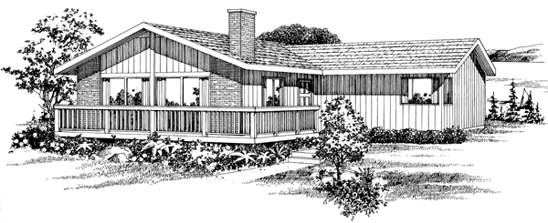Full Rendering for House Plan #514421