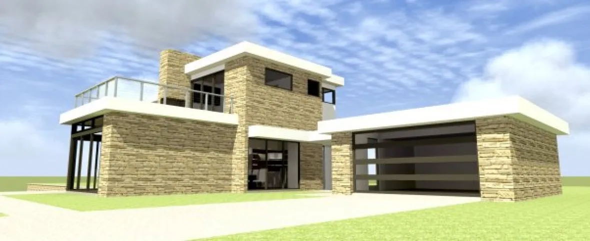 Right Elevation for House Plan #669622