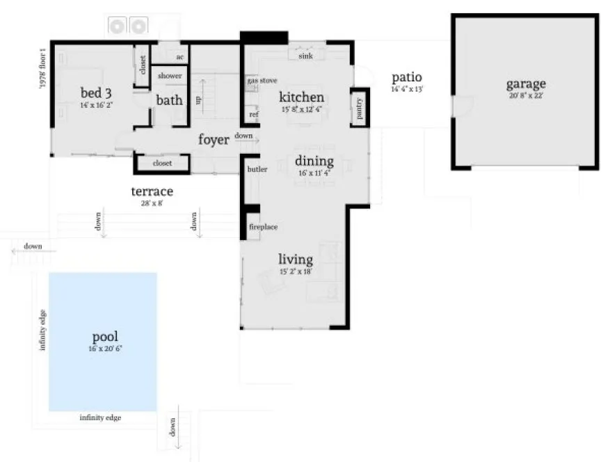 Main Floor Plan for House Plan #669622