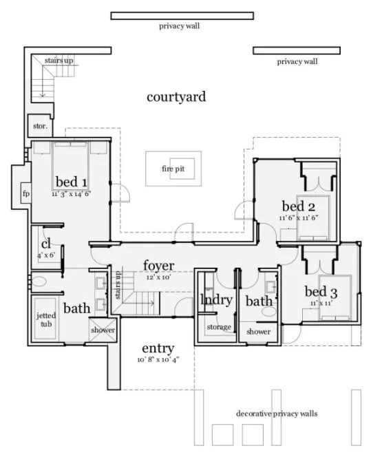 Main Floor Plan for House Plan #663291