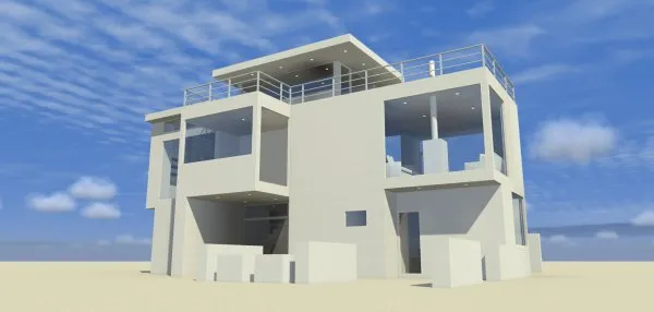 Full Rendering for House Plan #663291