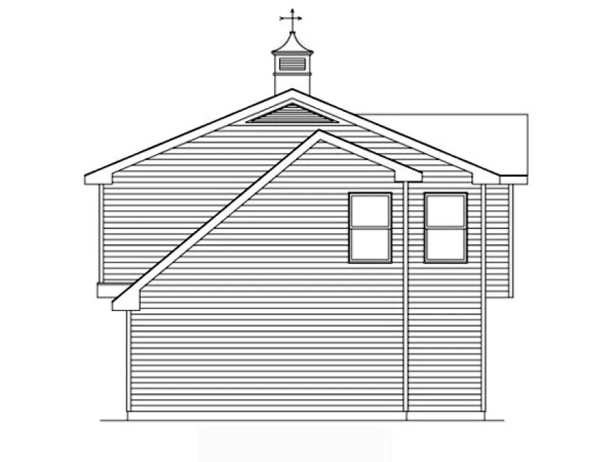 Right Elevation for House Plan #418402
