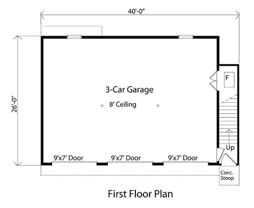 Main Floor Plan for House Plan #418402