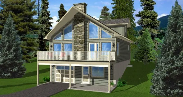 Full Rendering for House Plan #195091