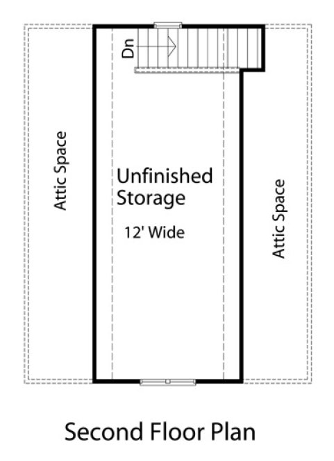 Second Floor Plan for House Plan #410801