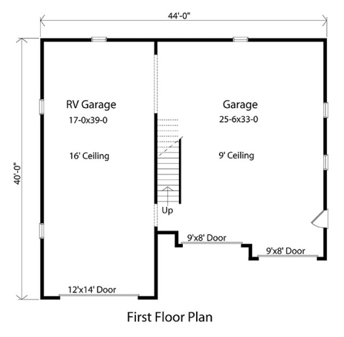 Main Floor Plan for House Plan #410391