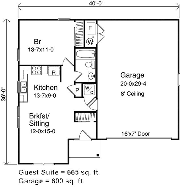 Main Floor Plan for House Plan #415621