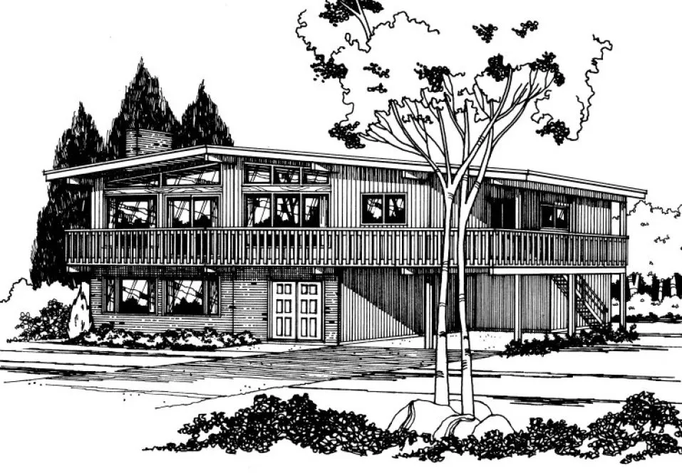 Full Rendering for House Plan #200292