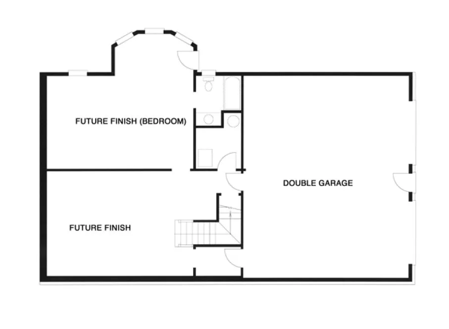Basement Plan for House Plan #128332