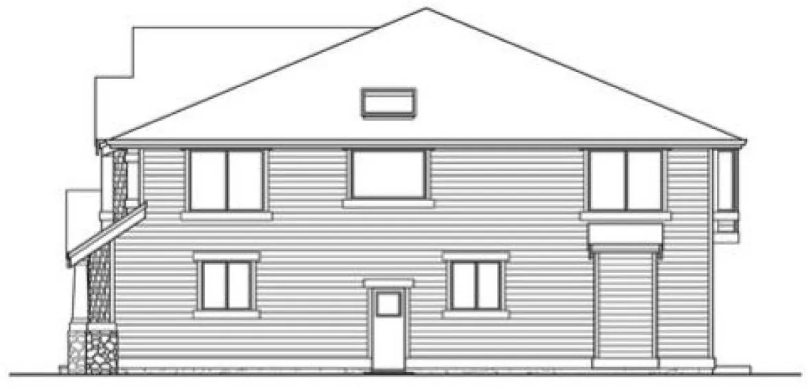 Right Elevation for House Plan #331513