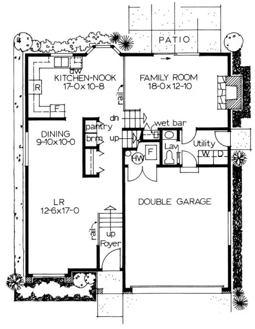 Main Floor Plan for House Plan #200251