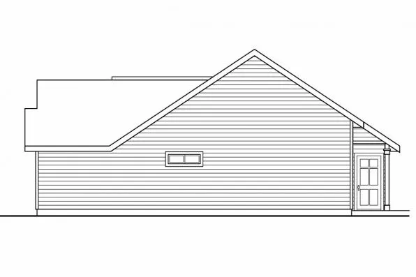 Right Elevation for House Plan #345263