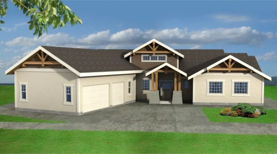 Full Rendering for House Plan #450812