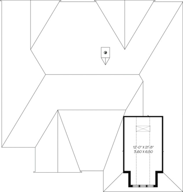Attic Plan for House Plan #141971