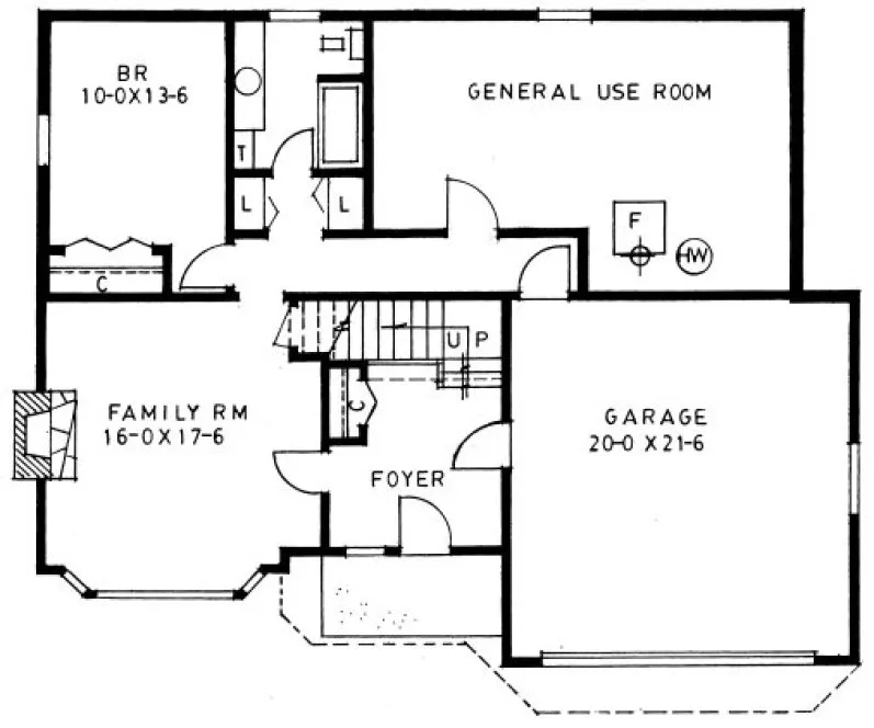 Basement Plan for House Plan #220160