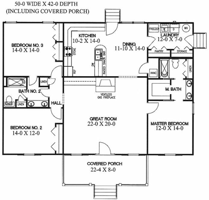 Main Floor Plan for House Plan #430071