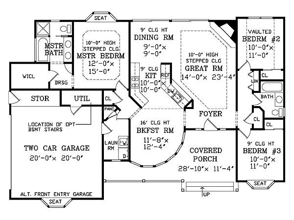 Main Floor Plan for House Plan #626641