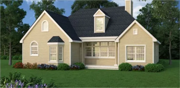 Rear Elevation for House Plan #626764