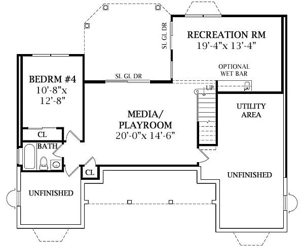Basement Plan for House Plan #626764
