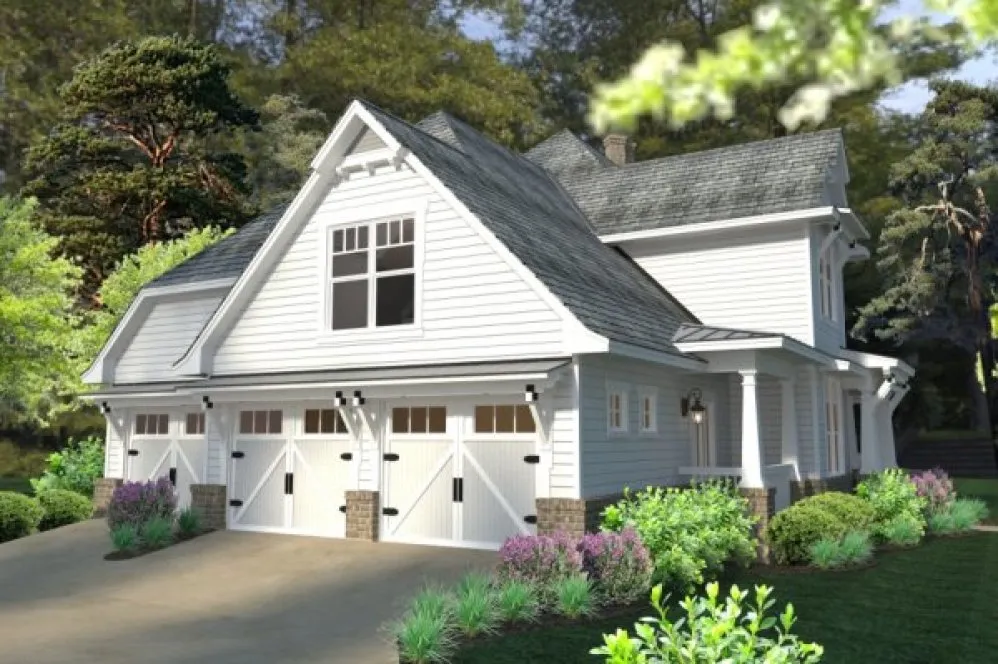 Left Elevation for House Plan #645752