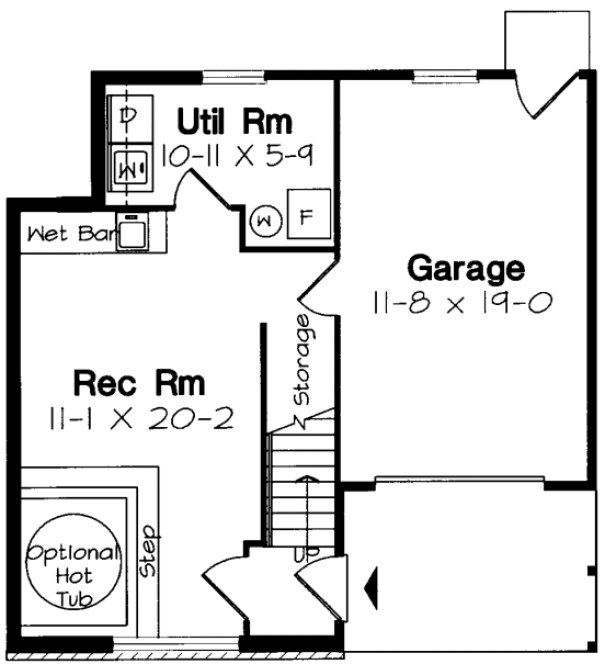 Basement Plan for House Plan #189134