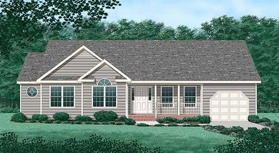 Full Rendering for House Plan #659241